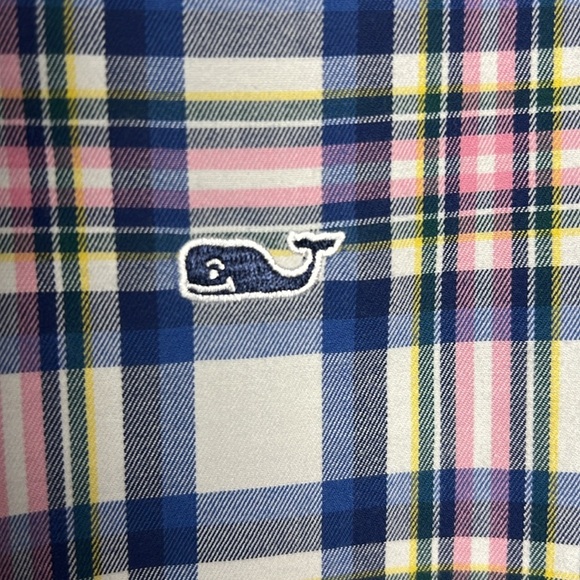 Vineyard Vines Slim Fit Whale Shirt Plaid Size Small - Picture 4 of 8